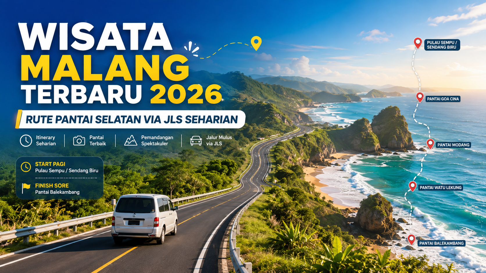 malang - Wisata Malang Terbaru 2026: Rute Pantai Selatan via JLS Seharian