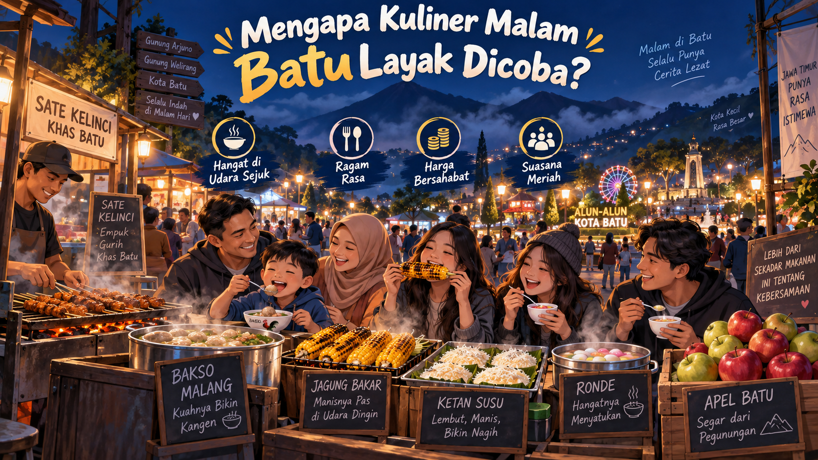 Mengapa Kuliner Malam Batu Layak Dicoba? - batu