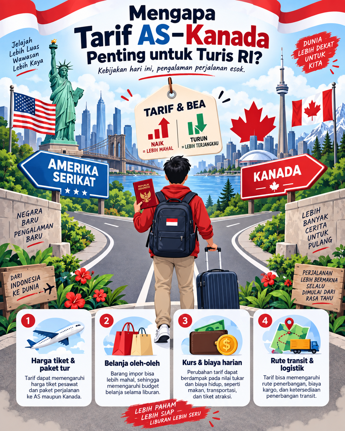 Mengapa Tarif AS-Kanada Penting untuk Turis RI? - kanada