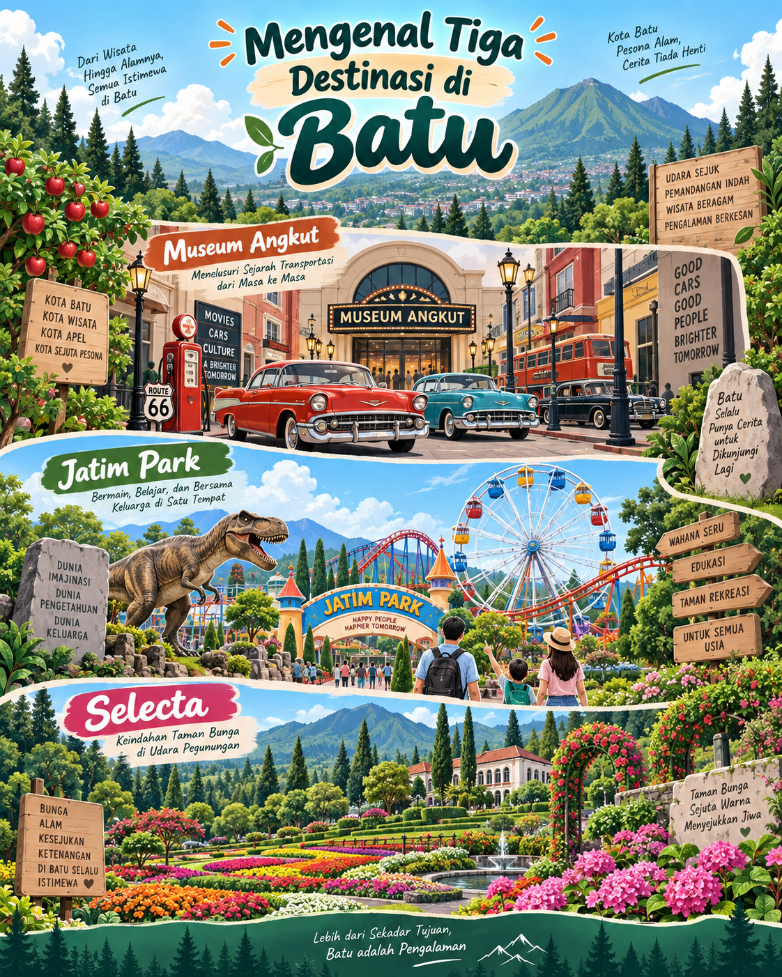 Mengenal Tiga Destinasi di Batu - batu
