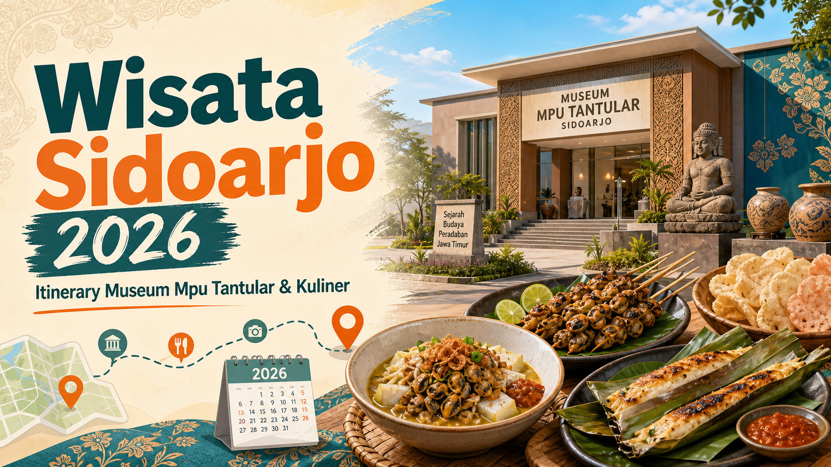 sidoarjo - Wisata Sidoarjo 2026: Itinerary Museum Mpu Tantular dan Kuliner