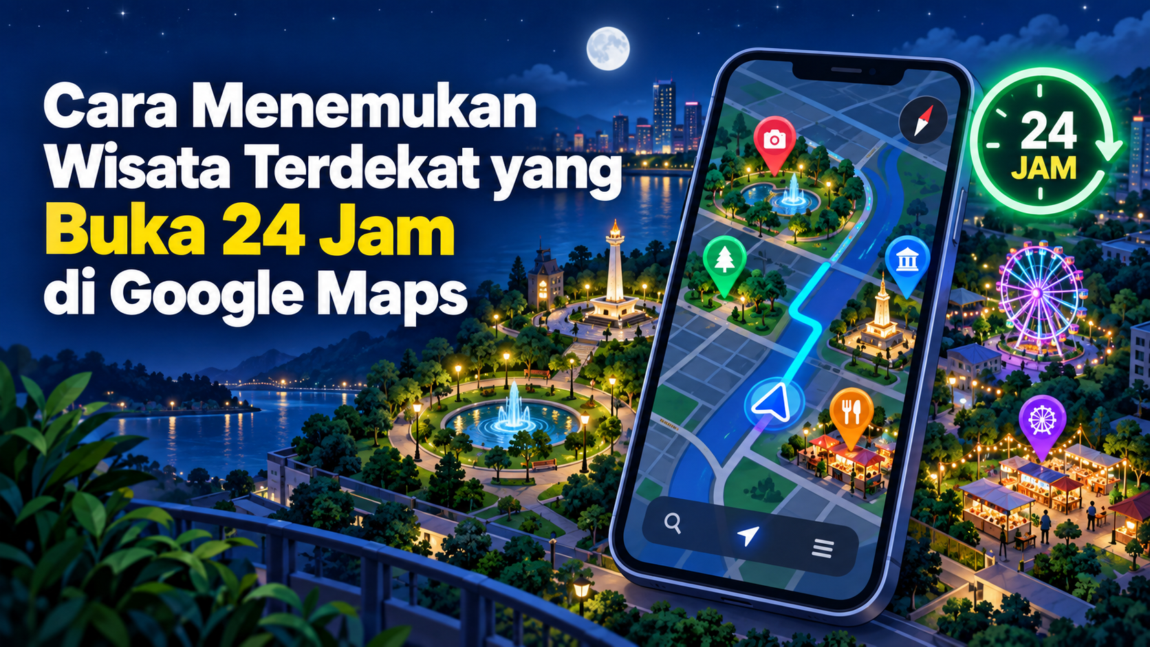 wisata - Cara Menemukan Wisata Terdekat yang Buka 24 Jam di Google Maps