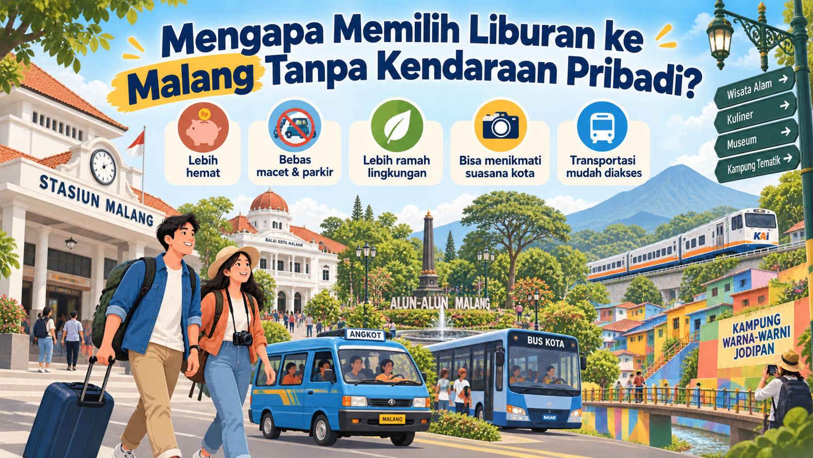 Mengapa Memilih Liburan ke Malang Tanpa Kendaraan Pribadi? - malang