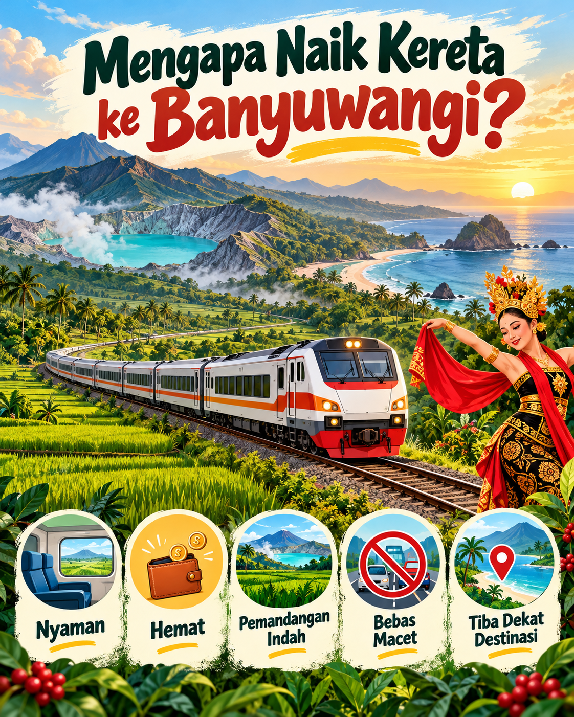 Mengapa Naik Kereta ke Banyuwangi? - banyuwangi