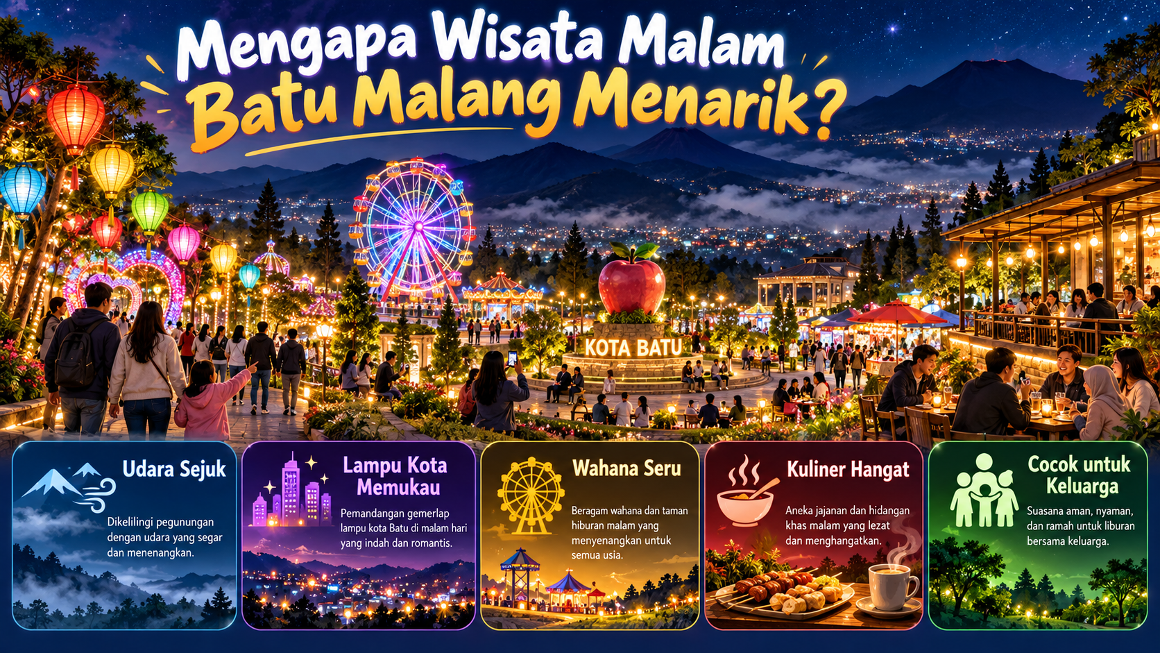Mengapa Wisata Malam Batu Malang Menarik? - batu
