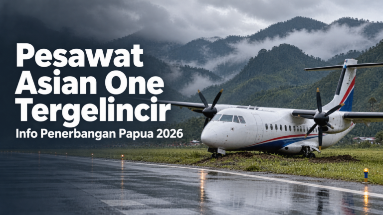 pesawat - Pesawat Asian One Tergelincir: Info Penerbangan Papua 2026
