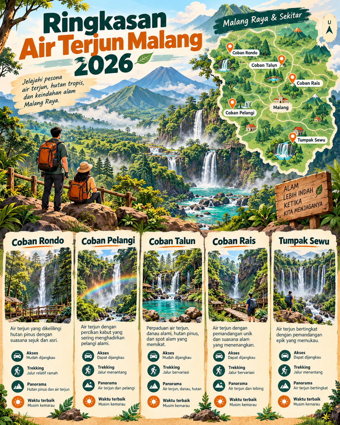 Ringkasan Air Terjun Malang 2026 - malang