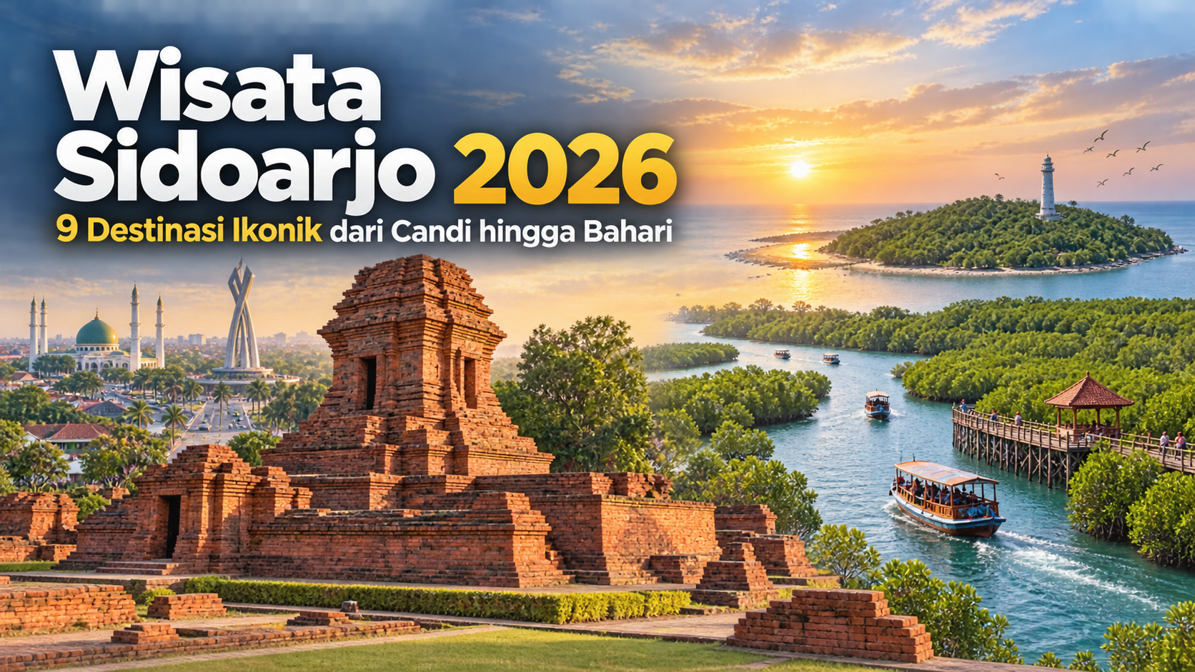 sidoarjo - Wisata Sidoarjo 2026: 9 Destinasi Ikonik dari Candi hingga Bahari
