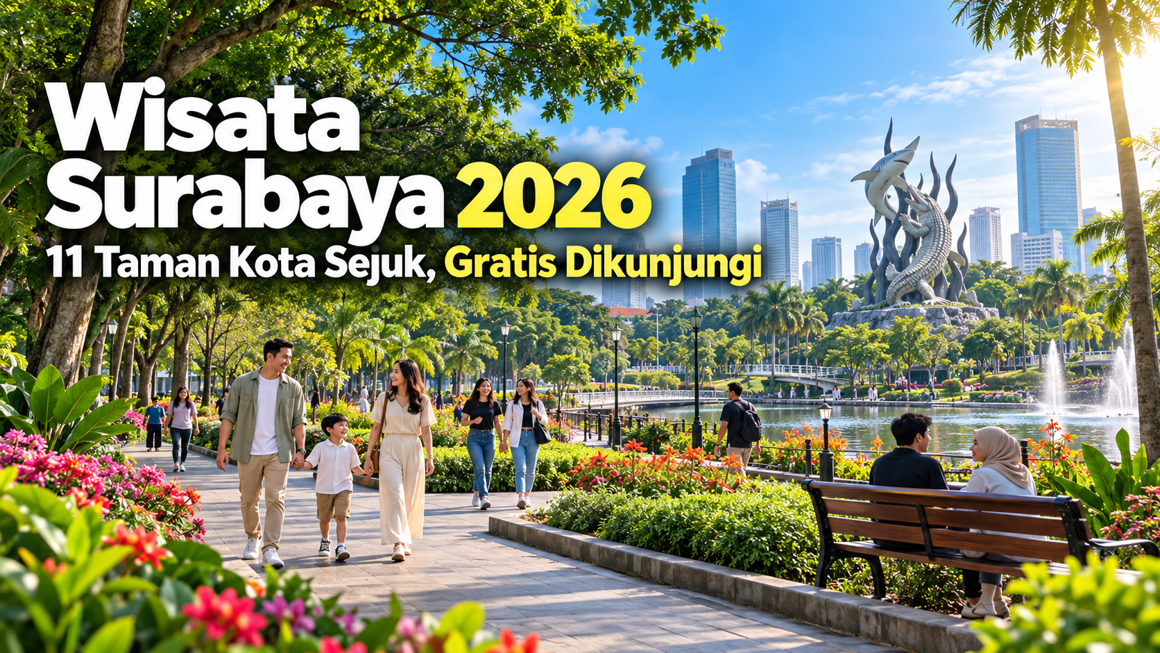 surabaya - Wisata Surabaya 2026: 11 Taman Kota Sejuk, Gratis Dikunjungi